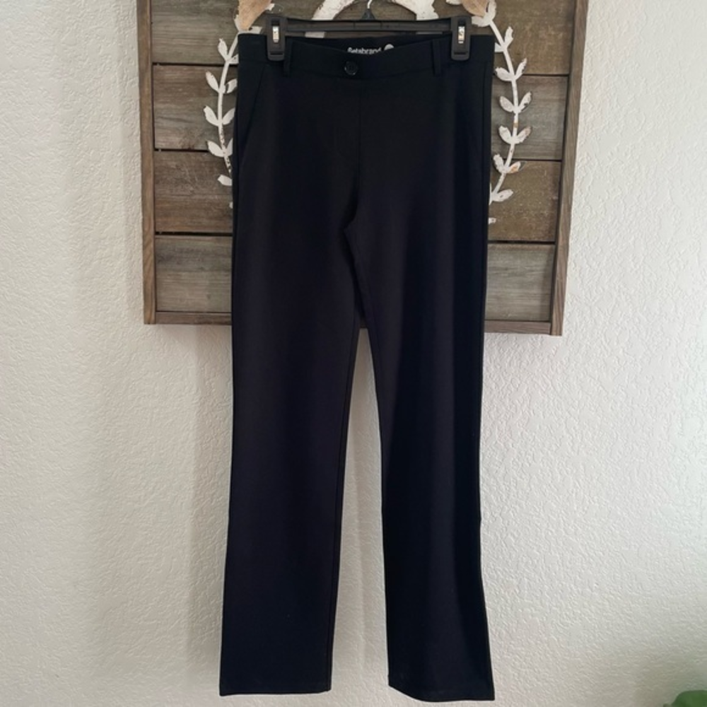 Betabrand straight leg classic dress pant yoga pants size M